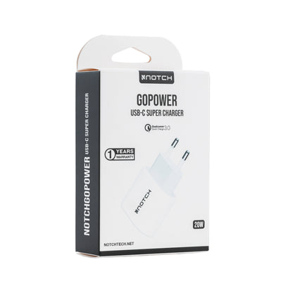 Notch GoPower 20W USB C Charger