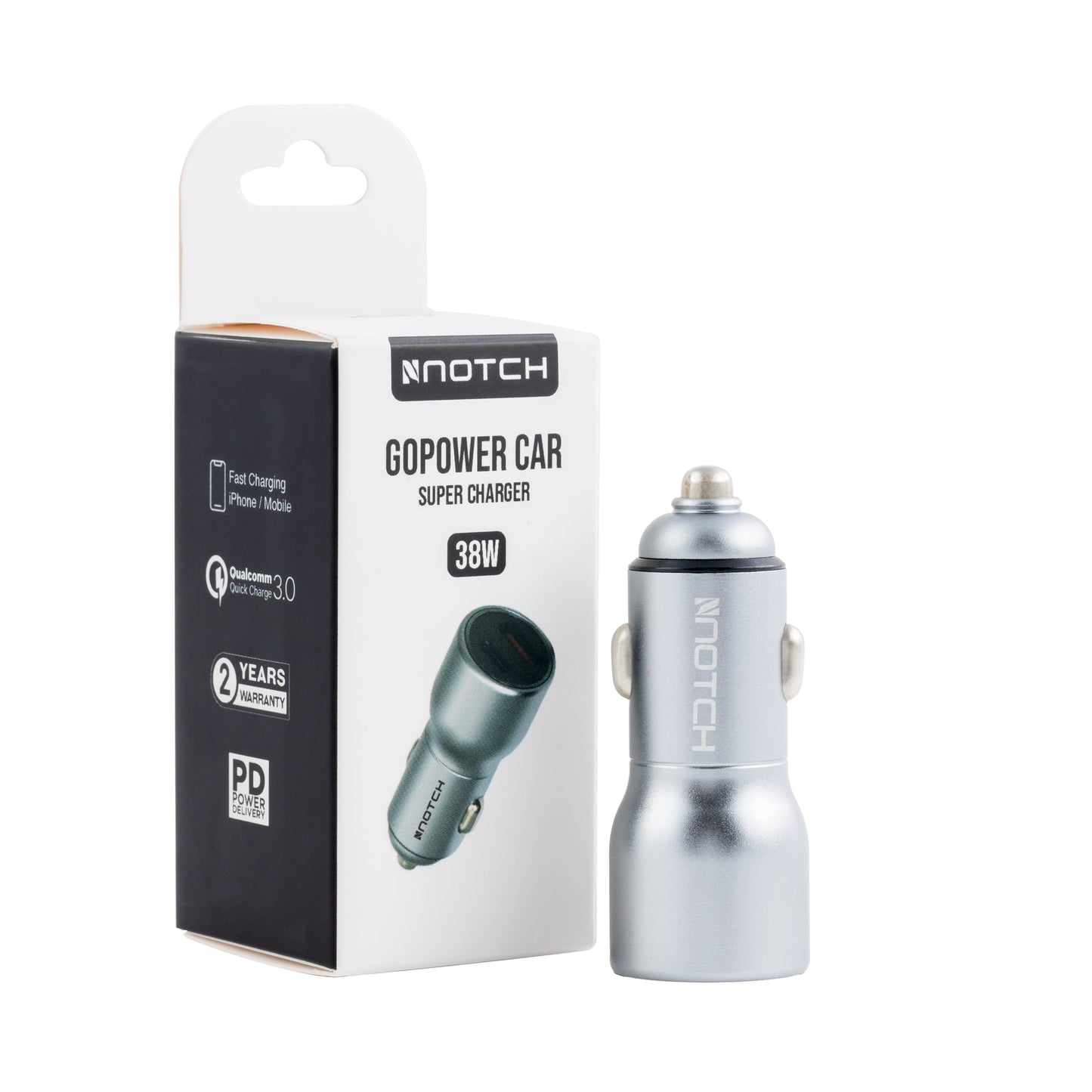 Notch GoPower Car Charger USB-C  Adapter 38W